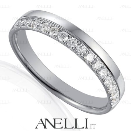 Platinum Eternity ring with diamonds F-IF