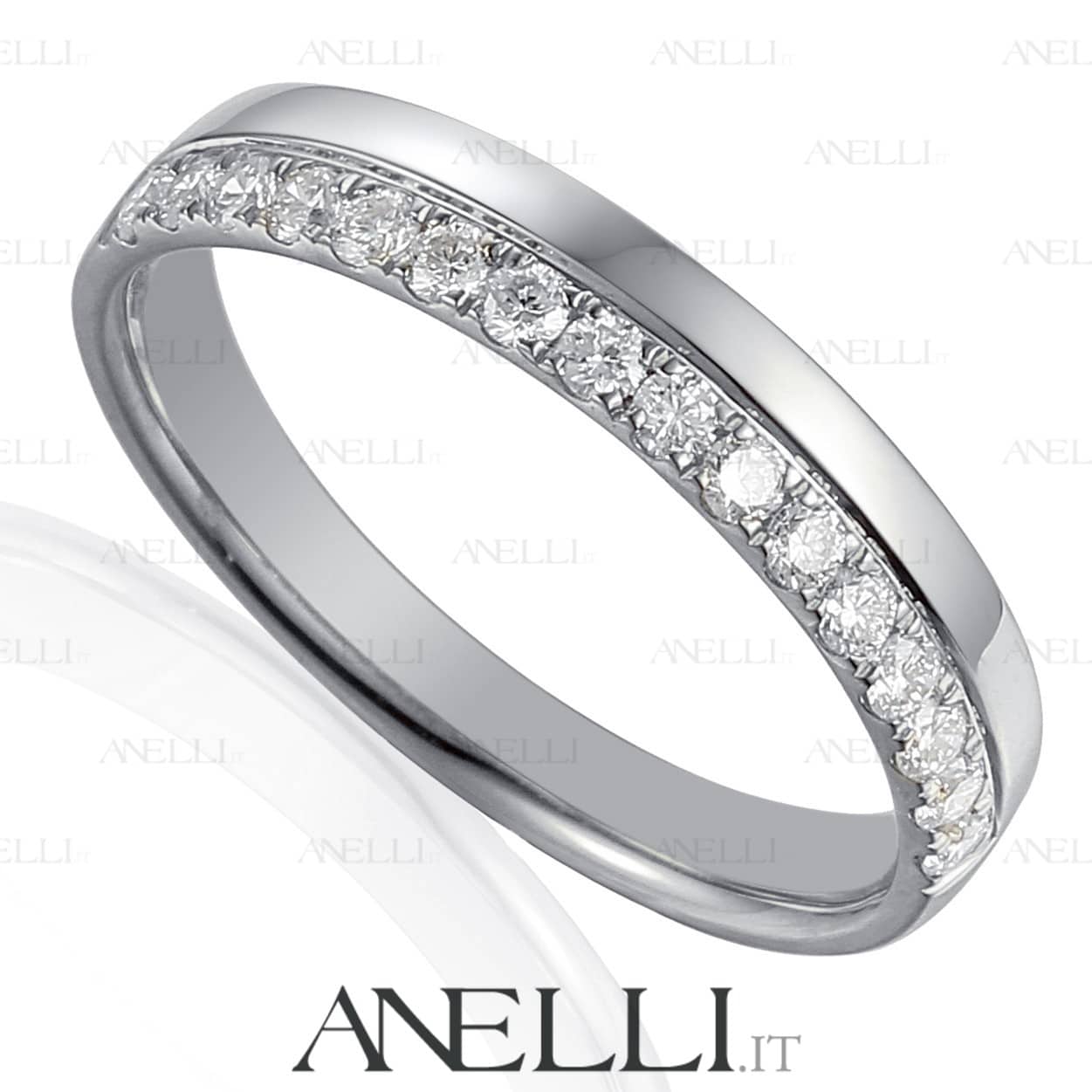 Platinum Eternity ring with diamonds F-IF