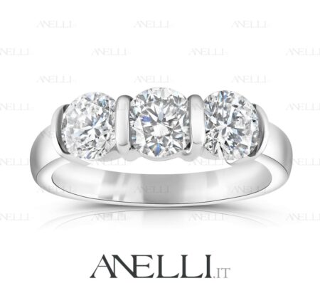 Trilogy Ring 2.40 ct D-IF GIA